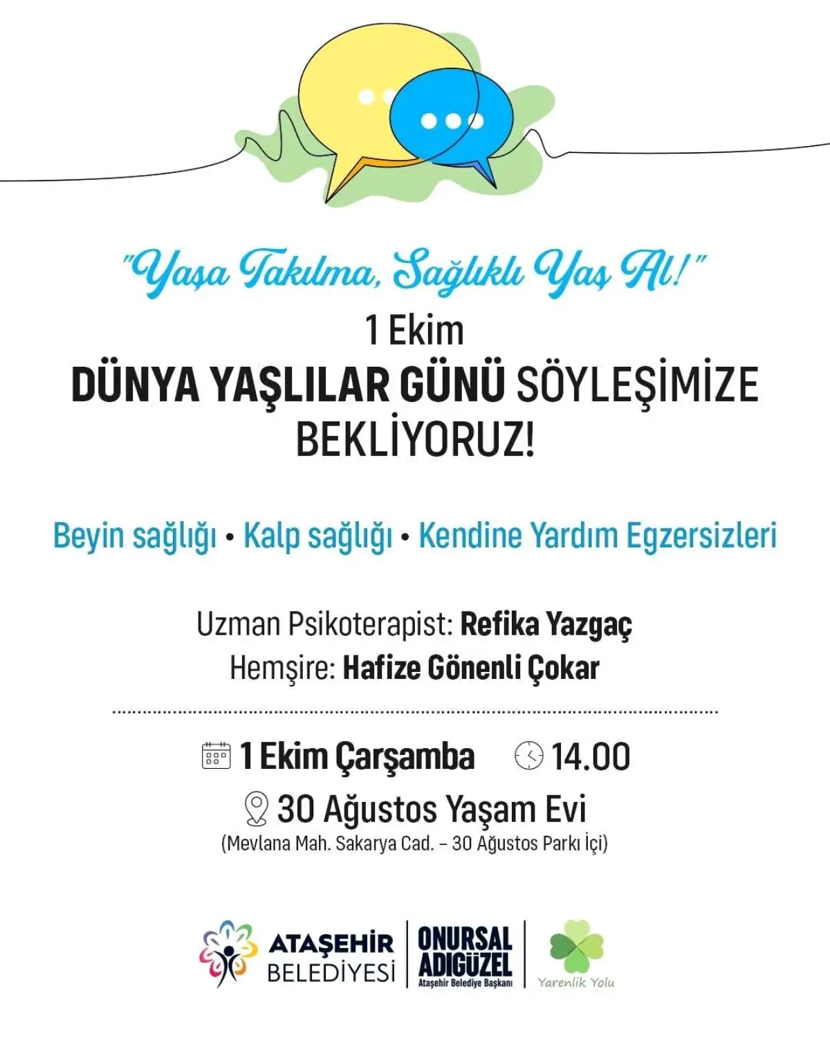 atasehirde 1 ekim dunya yaslilar gununde saglikli yas alma etkinligi dsUHIE4T